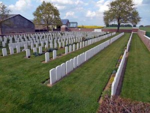 Un des cimetières de Bray/Somme.